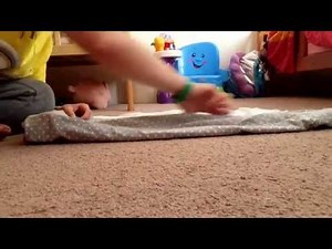 rolled up receiving blanket tutorial