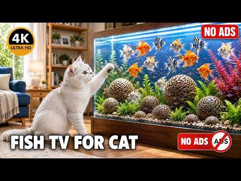 🐠 Fish TV for Cat to Watch 😺 | Colorful Aquarium Screensaver 🐟 Tropical Fish | AquaHaven Neo