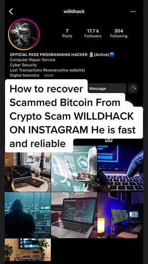 How to recover lost cryptocurrency or scammed Bitcoin #scammersbitcoin #forexscamers #cryptocurrencyscam #recoverscammedibitcoins #scammedcryptorecovery #bitcoinrecoveryfromscammers #howtorecoverhackedbitcoinwallet #lockedoutofwallet #recoverlostbitcoinwallet #bitcoinrecovery #bitcoin #crypto #bitcoinrecoveryfromscammers #bitcoinrecovery #scammed #scam #crypto #blockchainhacked #usdtrecovery #metamaskhacked #trending #goviral #thruth #gotscammed #willdhack @WILLDHACK