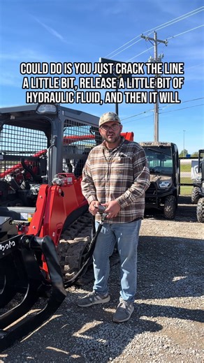 PROBLEM: Hydraulics won't plug in. SOLUTION: Tyler's trick. If you've ever battled hydraulic pressure when connecting an attachment, this simple trick will save you hours of frustration. Watch and learn! Need service or parts? Visit Kubota Center of Tulsa! | Kubota Center of Tulsa