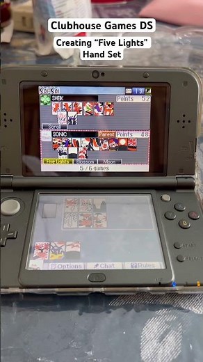 Clubhouse Games DS - Hanafuda - Creating Five Lights Hand Set