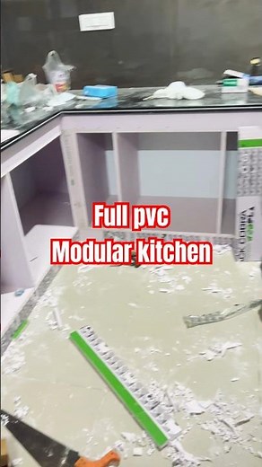 Full pvc modular kitchen Cabinets #pvc #pvcmodularkitchen #pvcwardrobe #pvckitchen #punjabisong