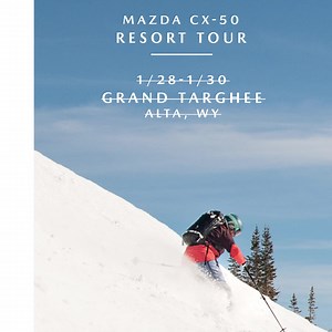 The #mazdaresorttour is officially underway. See where we'll be next and come enjoy some time on the mountain with us and the first-ever #MazdaCX50. | Mazda USA