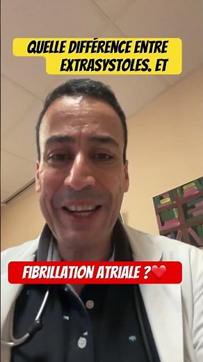 What is the difference between atrial extrasystoles and atrial fibrillation?