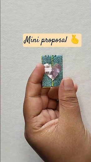 💌 Trending Mini DIY Proposal Card ❤️ Easy & Romantic Craft ✂️#papercraft #shorts