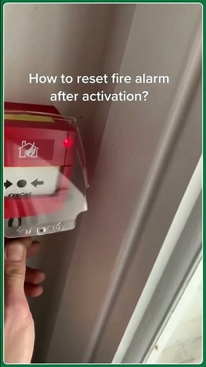 How to reset fire alarm?