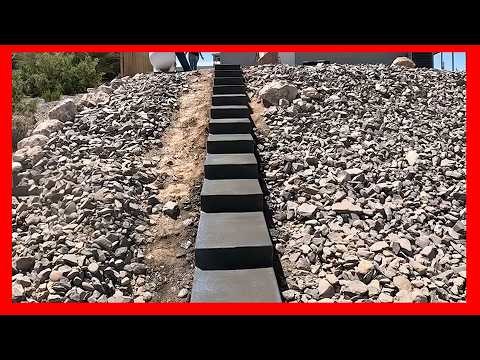 DANGEROUS Rock Hill Fixed: How We Built These Concrete Stairs