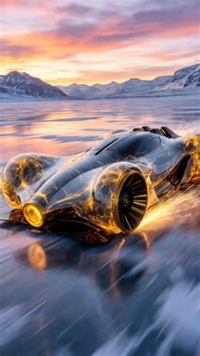 Futuristic Car in Action🌨️#FuturisticCar #HighSpeed #ElectricCar