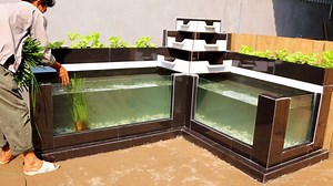 8.4K views · 126 reactions | Decorate a simple garden corner into an aquarium with quiet three-tier filter #trendingnow #amayzing #trending #creativetips #viral #facebookwatch #watch #Aquarium #Aquariumdesign | The District App | Facebook