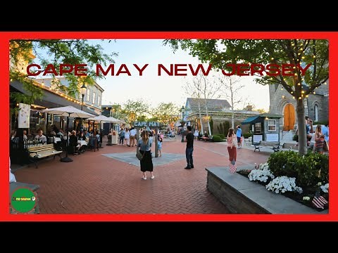 Beautiful Washington Street Mall Cape May New Jersey USA | Walking Tour May 2020