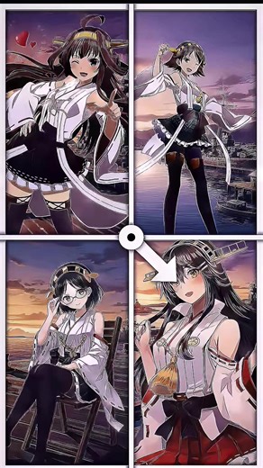 Preset di @melo Kapal tempur kelas Kongo (IJN Kongo, Hiei, Haruna, Kirishima) kapal penjelajah tempur cepat Jepang yang dirancang Inggris, Kongo dibangun di Inggris,Hiei, Haruna, dan Kirishima dibangun di galangan kapal Jepang menggunakan komponen Inggris. #kancolle #fyp #kantaicollection #ijnkongo #animeedit