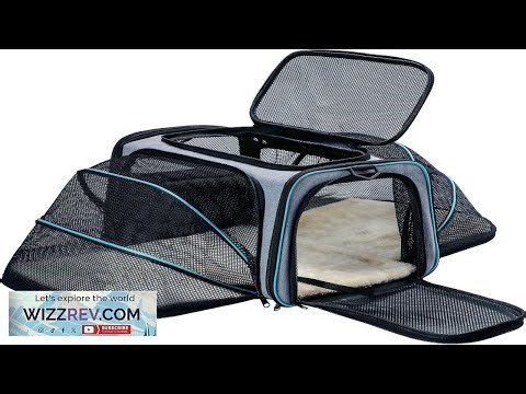 Cat Dog Carrier Airline Approved Expandable Soft Sided Pet Carrier with Removable