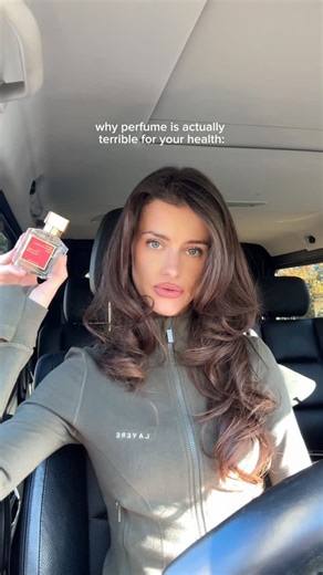 Katherine Sara on Instagram: "most people think perfume is harmless because it smells good and is so normalized. but “fragrance” is one of the least regulated ingredients in personal care, and companies are legally allowed to hide hundreds of chemicals behind that single word. many of these compounds are designed to last on skin and clothing for hours or days, which also means prolonged exposure for your body and nervous system. this is especially important for anyone dealing with headaches, anx