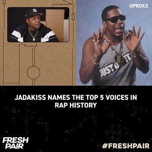 #FreshPair Ep. 1 w/ me and @kattycustoms will be live in less than 24 hours! In this clip, @jadakiss lists his top 5 voices in hip hop. Link to full preview in bio!! | Just Blaze