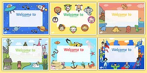 Editable Welcome Signs English/German