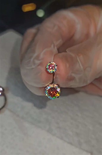 Piercing de ombligo (navel piercing ) #navel #piercing #navelpiercing