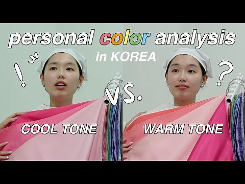 PERSONAL COLOR ANALYSIS IN KOREA (NOT what i expected): my experience & review, warm vs cool tone
