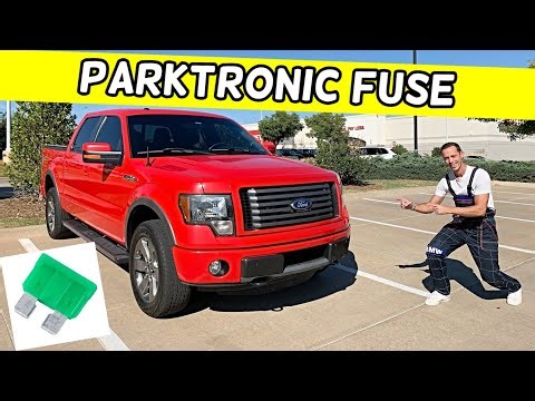 FORD F150 PARKTRONIC FUSE LOCATION REPLACEMENT F 150 PAM PARKING AID MODULE FUSE 2009 - 2014