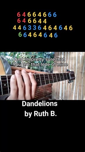 Dandelions Guitar Tutorial by Ruth B.