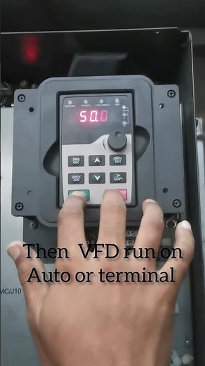 Invt VFD auto and manual setting #inverter #invt #vfd #inverterwiring #electricalwork