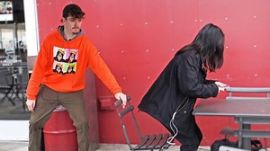 7.9K views · 189 reactions | Chair Pulling Prank on Girls  Like our Page ➡ RebelTV | RebelTV | Facebook