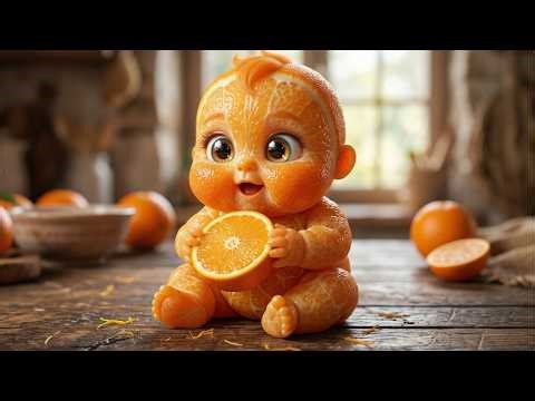 Cute or Creepy? 🍊💥 Splatting the Orange Baby! #ASMR #shorts
