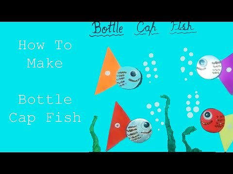 How To Make Bottle Cap Fish | EASY CRAFT TUTORIAL | Handmade Craftivites #Craft #Shorts