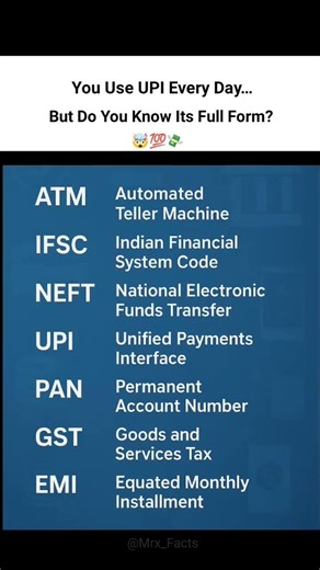 🛑 Stop Using UPI Without Knowing Its Full Form! 💳