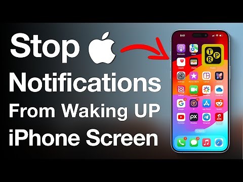 How to Stop Lock Screen Notifications from Waking Up iPhone or Turning ON iPhone Screen? ✅ New ✅