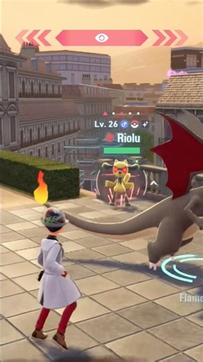 Ethan N finally found and caught Alpha Shiny Riolu!!! #pokemonlegendsza #nintendo #shinypokemon