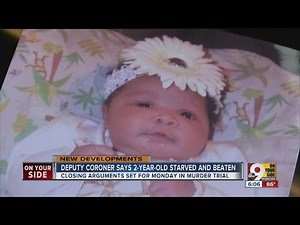 Jury sees photos of beaten, starved 2-year-old Glenara Bates during father's murder trial