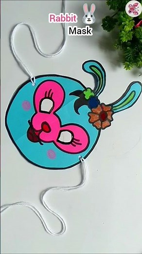 DIY Baby Rabbit Mask 🐰 | Easy Paper Craft | Cute Mask Making