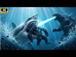 King Kong & Godzilla vs. Sharks: Epic Ocean Battle Unleashed!