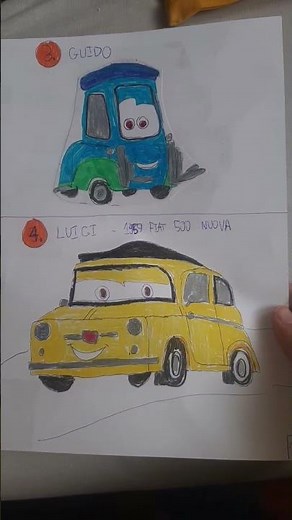 Disney Cars Characters #02 - Guido and Luigi on the new version of the book