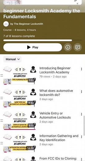 Beginner Locksmith Academy The Fundamentals details and how to join