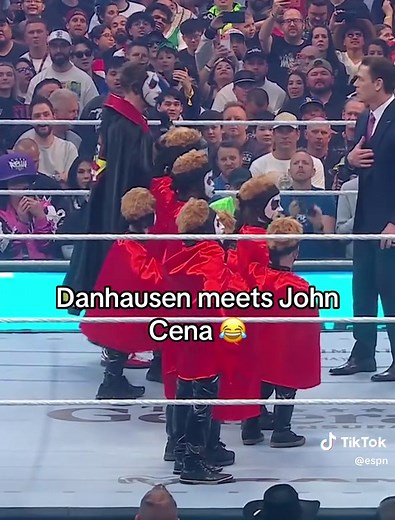 #danhausen #johncena #wwe #wrestlemania #espnsocial | John Cena