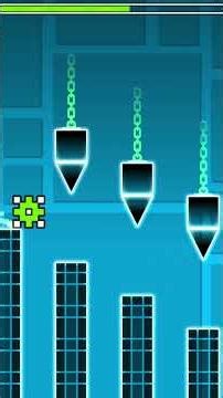 I beat the third level in Geometry Dash #geometrydash