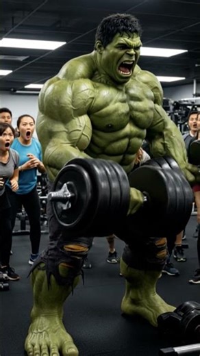 HULK Biceps Workout 💪 | AI Gym Beast Mode 🔥 #shorts