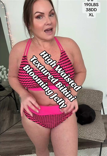 High Waisted Textured Bikini for Every Body