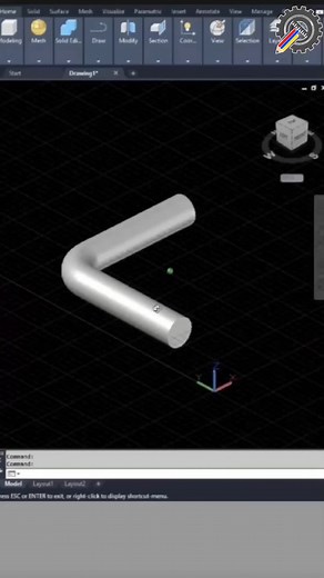 Uso del comando Sweep en AutoCAD