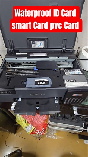 Epson L8050 L18050 L8100 Waterproof pvc Card ID Card Smart Card full printing #aadhaar #pancard