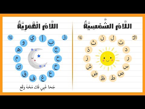 اللام الشمسية واللام القمرية - للأطفال - ما هو الفرق بين اللام الشمسية واللام القمرية؟ ‪@magic-Land‬