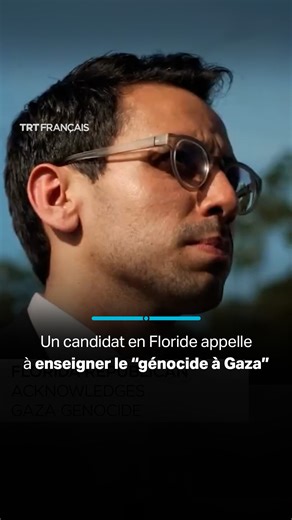 Le candidat républicain au poste de gouverneur de Floride, James Fishback, a publié une vidéo de campagne dans laquelle il affirme que tous les génocides devraient être enseignés dans les écoles publiques, citant explicitement Gaza | TRT Français