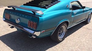 5.3K views · 387 reactions | Check out this gorgeous 1969 Ford Mustang Mach 1 S-Code with a Ford 390ci V8 Engine, Edelbrock Aluminum Heads, Top Loader 4-Speed Manual Transmission, Disc, PB, PS, Vintage A/C & More! The '69 Charger R/T in the background is awesome too. Both cars currently in stock! www.VanguardMotorSales.com #ford #mustang #mach1 #mustangfastback #scode #musclecar #motorcity #detroit | Vanguard Motor Sales | Facebook