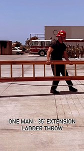 The 35 foot wood FD Ladder You’re a dang show off Dave! 😉…and your one strong ass mofo! That ladder weighs in at close to 200lbs and is largest and heaviest “ground ladder” we carry. We keep 2 of them on the big ladder truck. Wood for the win. It’s usually a 3 person job, not one! Always good to know how to do it solo, but not recommended! My back is screaming just from watching this video lol! Be careful out there Dave..I know you have monkey strength, but go easy bro! . . . @daverobertss . . 