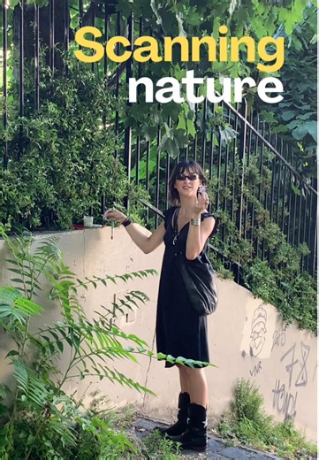 Just a girl scan nature #scan #scanner #mixedmedia