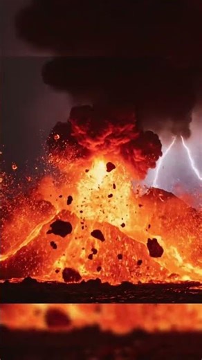Massive Volcanic Eruption Caught in Ultra-Realistic Detail | Nature’s Raw Power🌋