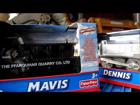 Trackmaster Thomas Mavis and Dennis unboxing review and first run.
