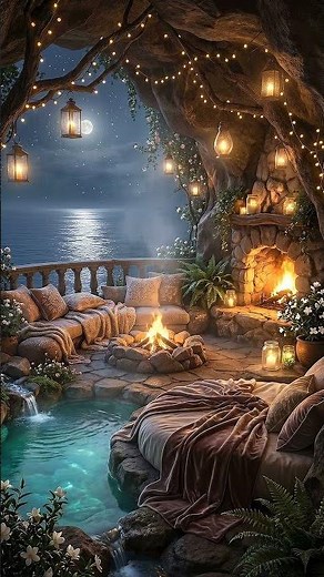 Czoy Magic Fireplace Ambience for Realxing and Reading #fantasy #burningfireplace #cozynights