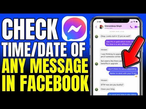 How To Check Time And Date Of Any Message In Facebook Messenger (2026)